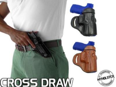OWB Open Top Cross-draw Leather Holster Fits Ruger LCP | eBay