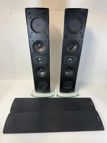 Definitive Technology Mythos Two Floor Standing Speakers Black Tested Working