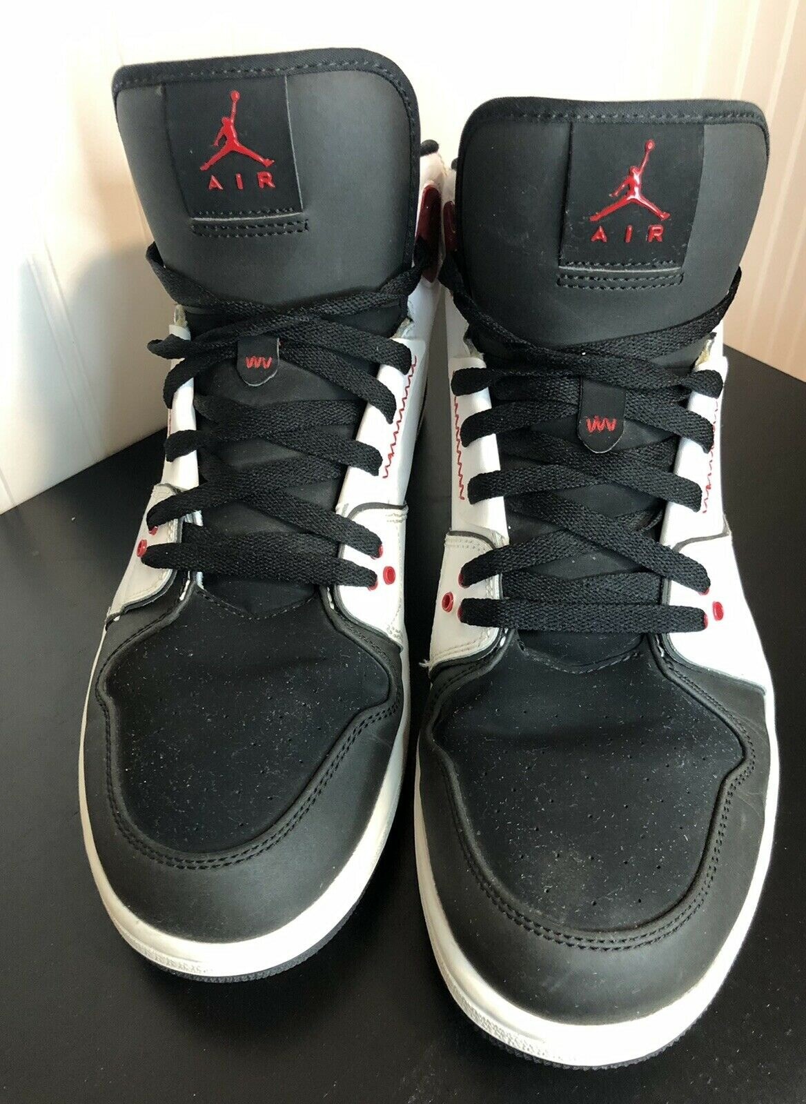 Nike Air Jordan 1 Flight 2 Premium White-Black-Red (640603 101) Men's Size  12 | eBay