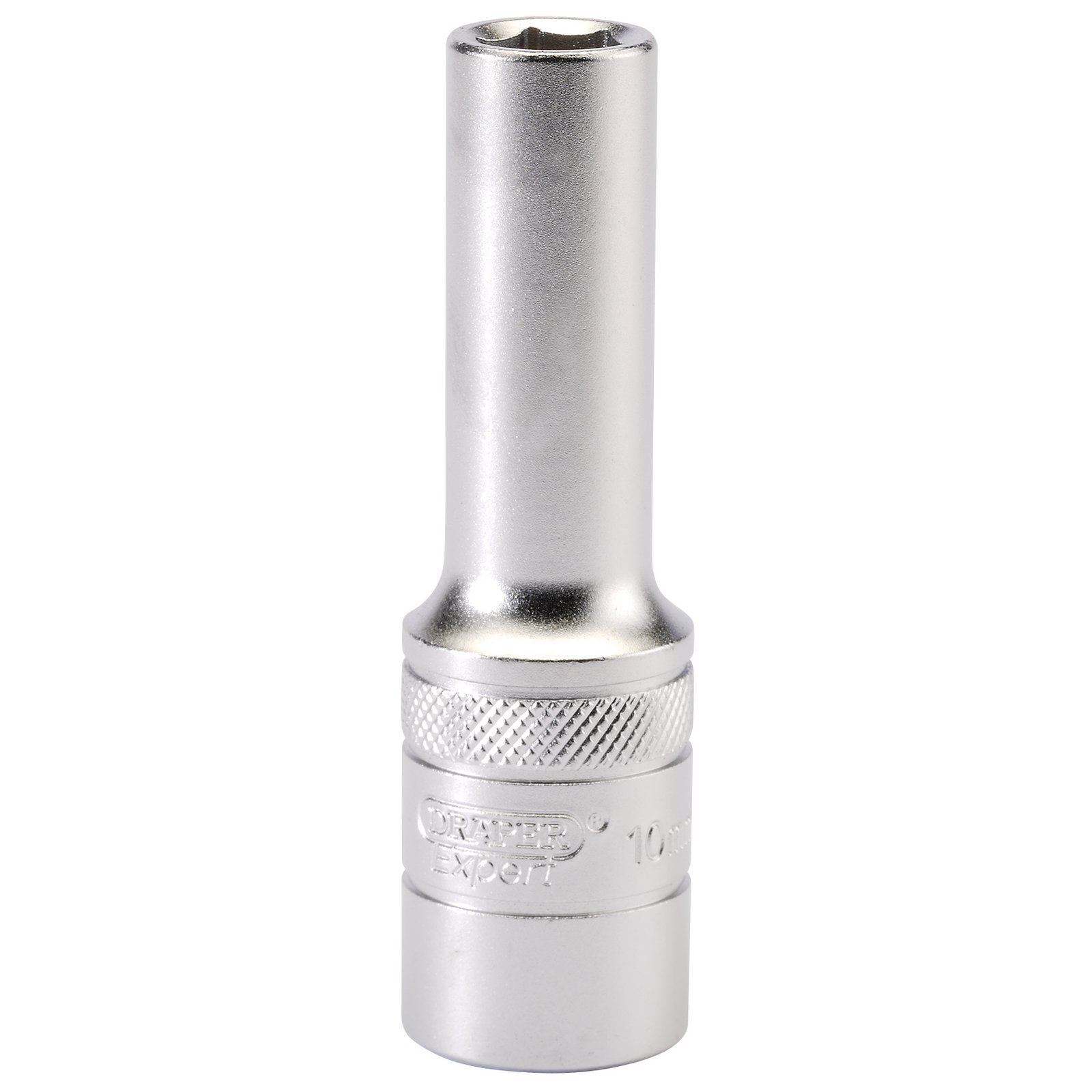 Draper Expert Quality Chrome 1/2"" Square Drive 6 Point Metric Deep Socket - 10mm
