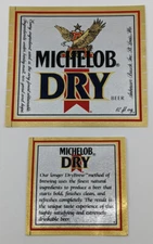 Michelob Dry Beer Label