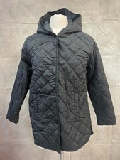 Wonder Nation Girl's Black Jacket Hooded Full Zip Long Sleeve Size XL 14-16 