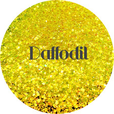 Premium Polyester Glitter - Yellow Small Cut Chunky Mix