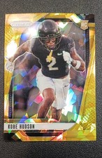 2025 Panini Prizm Draft Picks - Kobe Hudson #136 Gold Ice Prizm (RC)