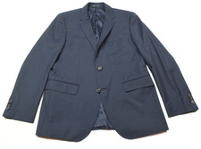 Hugo Boss Sportcoat Blazer Mens 38R Navy Blue Guabello Wool Slim Fit Two-Button