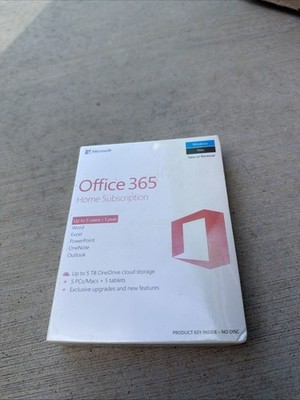 NEW, SEALED! Microsoft 365 Personal English 1 Year 5 Users