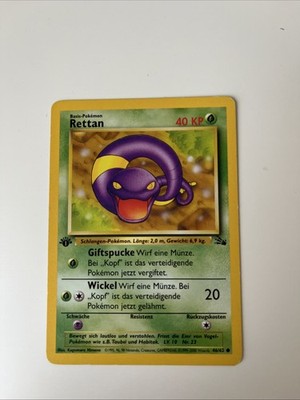 Pokémon Rettan 46/62 DE 1. Edition Common Fossil 1999
