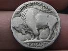 1914 D Buffalo Nickel 5 Cent Piece- Denver, Good Reverse Details