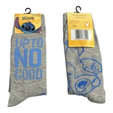 LILO  STITCH Socks - 2 PAIRS     Size 9-13  Fast Shipping 