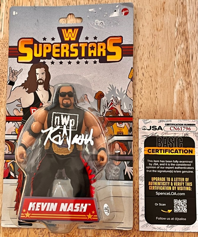 Kevin Nash Signed Mattel Superstars Action Figure JSA COA WWE WCW