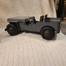 VNTG 1950s MARX JEEP WILLYS pressed steel toy