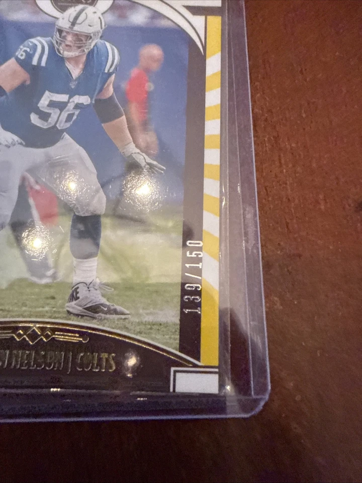 2020 Panini Legacy Yellow /150 Quenton Nelson #33 - Image 2 of 3