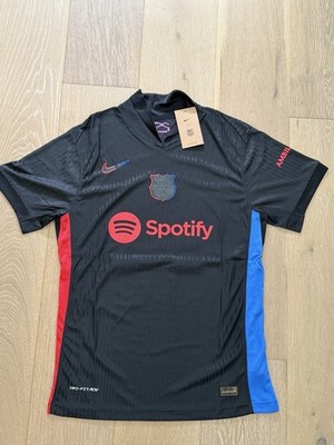 Nike FC Barcelona Away Jersey Lamine Yamal #19 Black Red 2024-25