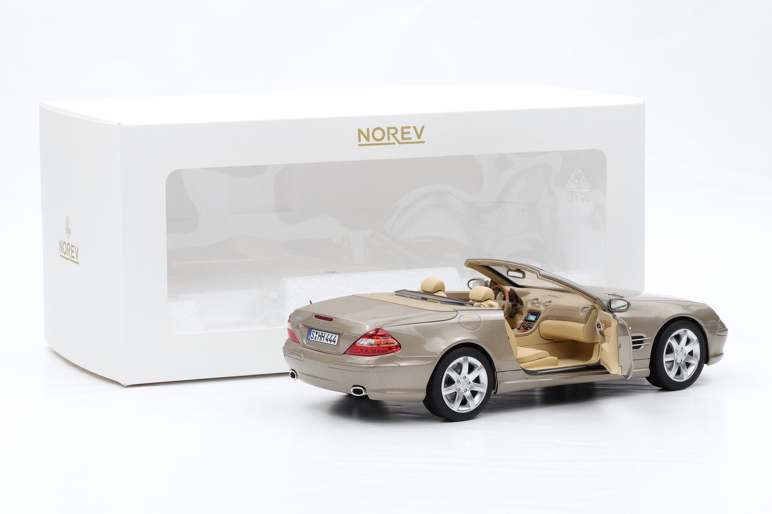 New Norev 1:18 Mercedes-Benz SL500 R230 Roadster Diecast Hardtop