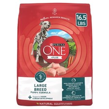 Puppy Dry Dog Food for Large Dogs High Protein, Real Chicken, 16.5 lb Bag 3.06 per pound