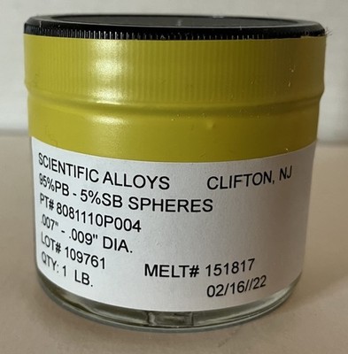 Lead Solder Balls Bump BGA Soldering - 95% PB - 5% SB Spheres .007  - .009  Dia