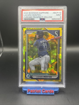 #ad 2024 Bowman Sapphire Lazaro Montes #BCP 110 75 PSA 9 $50.00