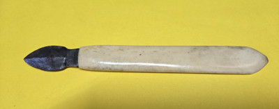 ANTIQUE 1890s R. BEST SHEFFIELD ENGLAND MEDICAL BLEEDER BLOODLETTING KNIFE TOOL