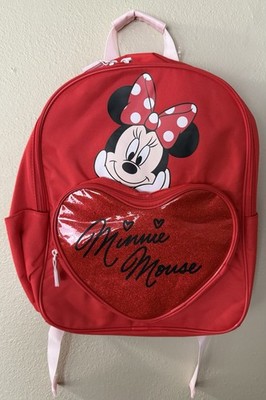 !Brand New Disney Minnie Mouse Youth Heart Backpack