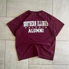 Burgundy Russell Athletic southern Illinois Saluki Alumni T-Shirt