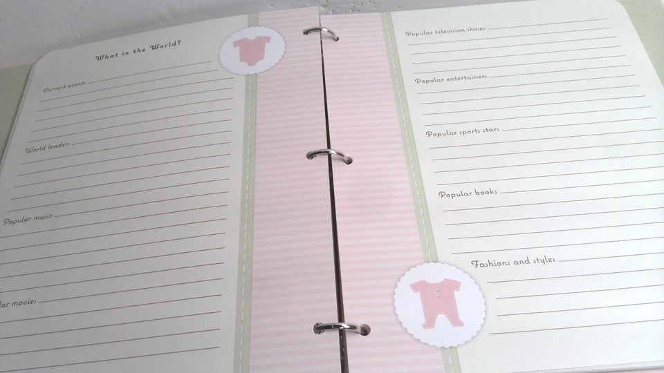 Фотоальбом на память о ребенке первого года жизни Hallmark розовый для девочки - Изображение 4 из 4