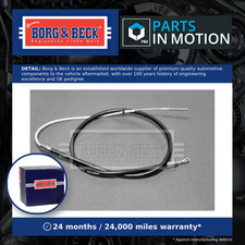 Image of Handbrake Cable Rear Left or Right BKB1813 Borg & Beck Hand Brake Parking New