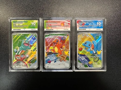 Pokemon First Partners Kanto Starters ACE 10 Sequential Set Gen 1 - MEP037-039