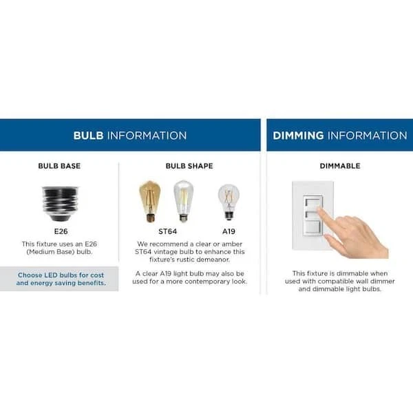 Progress Light Briarwood Collection 2-Light Antique Bronze Kitchen Ceiling Light - Image 3 of 4