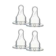 2x 2pc Tommee Tippee 3 Months+ Narrow Neck Medium Flow Baby Bottle Teat Set