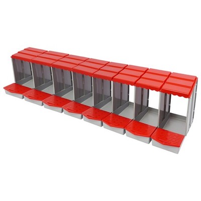Modern Chicken Laying Boxes With Egg Collection Nesting Boxes 222.8*51.5*46.5cm