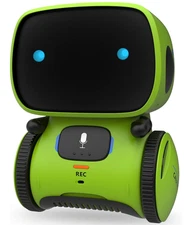 Smart Talking Robot Toy for Kids 3+, Voice Control, Dance & Sing (Green)
