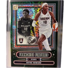 2025 Panini Donruss WNBA FranchiseFeatures Rhyne Howard #4 Green Fireworks /399