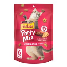 Purina Cat Treats, Party Mix Mixed Grill Crunch - Pack of 6 6 oz. Pouches