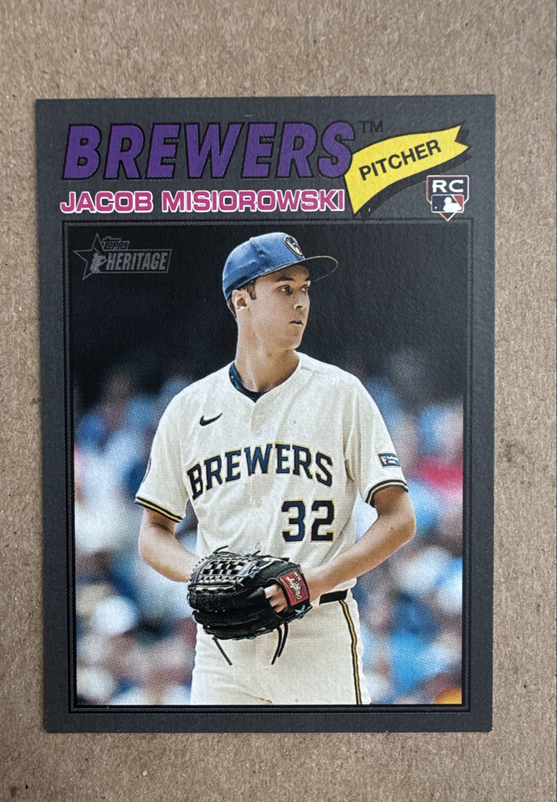 2026 Topps Heritage - Jacob Misiorowski #144 Dark Gray Border (RC)