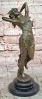 100% Bronze Hand Made Erotic Dancer by Italian Artist Aldo Vitaleh Sculpture