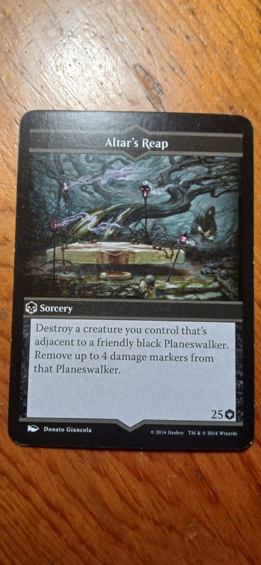 MTG: Arena of the Planeswalker  Replacement Spell Card -  Alter's Reap