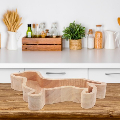 Plato de madera para perro Dachshund madre animal bandeja para servir decorativa - Imagen 2 de 12