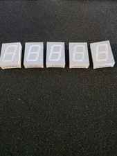 LOT of 5 LUMEX LDS-CA14RI  Seven Segment Display LED Display