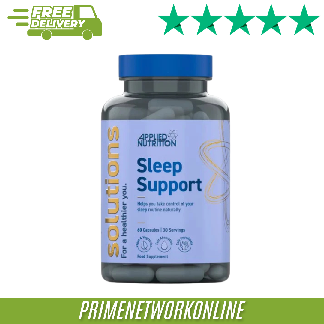 Applied Nutrition - Solutions - Sleep Support - Vegan Capsules with Magnesium, L-Theanine, Chamomile, Lemon Balm & Glycine – Natural Sleep Aid & Stress Relief (60 Capsules – 30 Servings) - Image 2