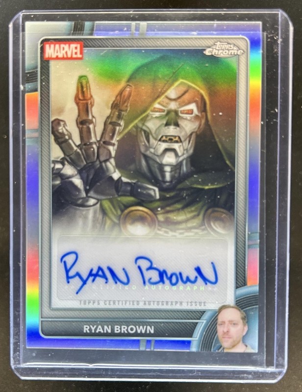2026 Topps Chrome Marvel Comics Ryan Brown Authentic Auto Autograph #AA-RB