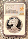 2021 W American Silver Eagle NGC PF 69 Ultra Cameo Proof Coin #6248270-002