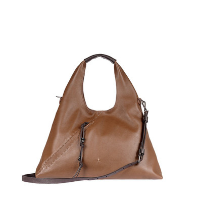 HENRY BEGUELIN Canotta DNA M Mousse Carruba Hobo Crossbody Leather Bag NWOT $785