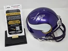 ADRIAN PETERSON signed VIKINGS mini helmet JSA COA