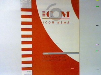 ICOM Executive Council Election. - in : Vol. 48 No.2 : ICON news : Bulletin of t