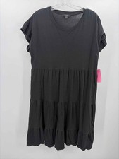 Pre-Owned J Crew Black Size Medium Short Short Sleeve Dress