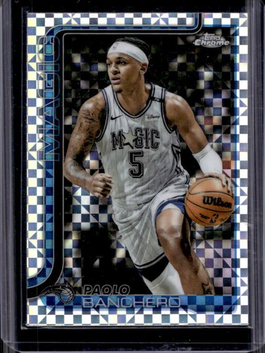 2025-26 Topps Chrome Paolo Banchero X-Fractor #140 Magic