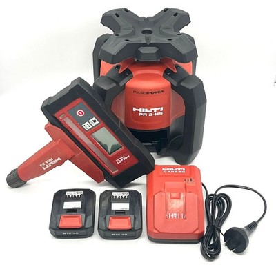 Hilti PR 2 HS A12 Red Beam Outdoor Rotating Laser Level Kit with Case