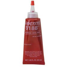 Loctite Anaerobic Gasket Sealant, 50 mL, Red, Temp Range -65 to 300 Degrees F