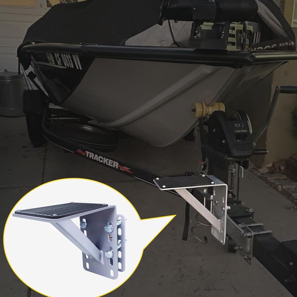 MaxxHaul 70089 Heavy Duty 300-lbs Capacity Steel Trailer Step for Boat ...