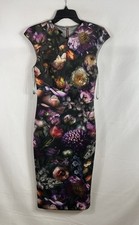 Ted Baker Womens Floral Cocktail Sheath Dress...